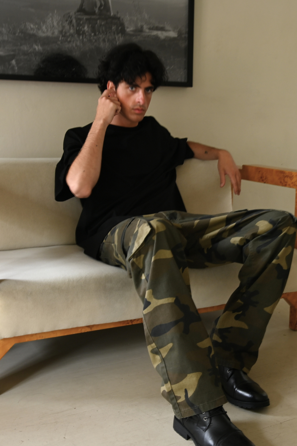 Baggy Fit Cargo Camo Pants