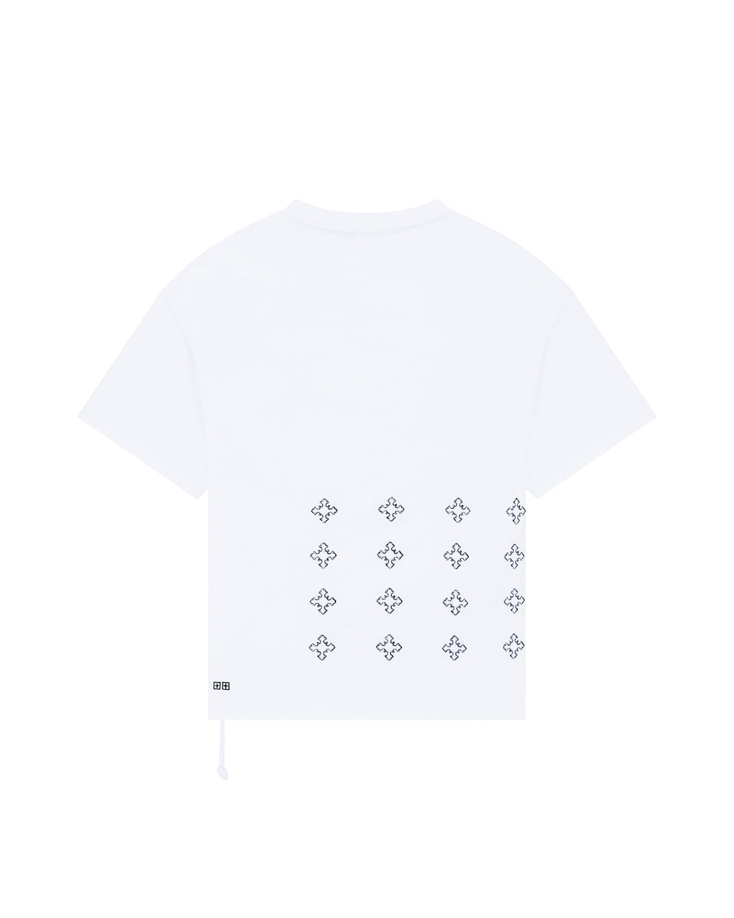 4X4 PAISE BIGGIE SS TEE WHITE BLACK
