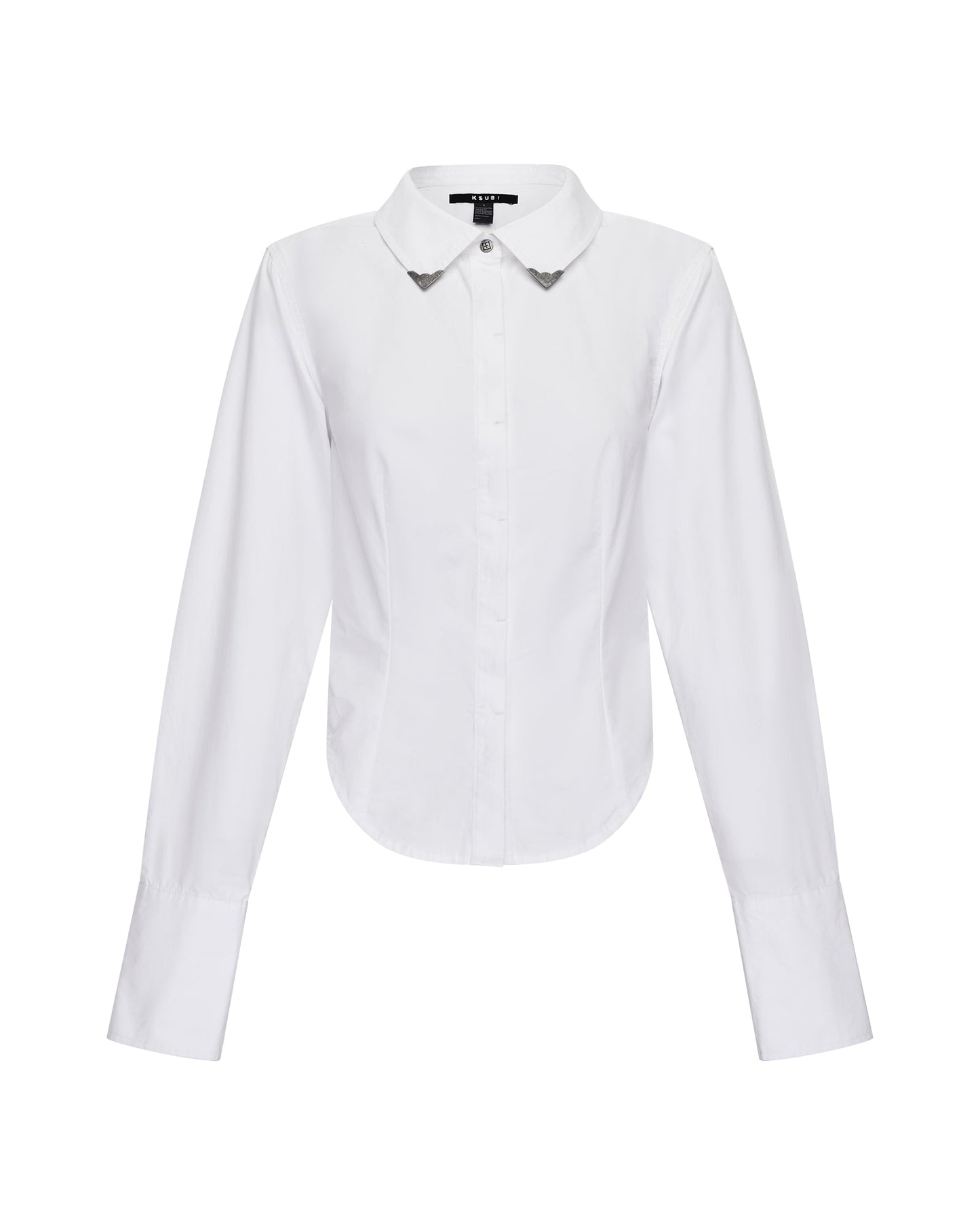 DARE OPEN BACK LS SHIRT WHITE