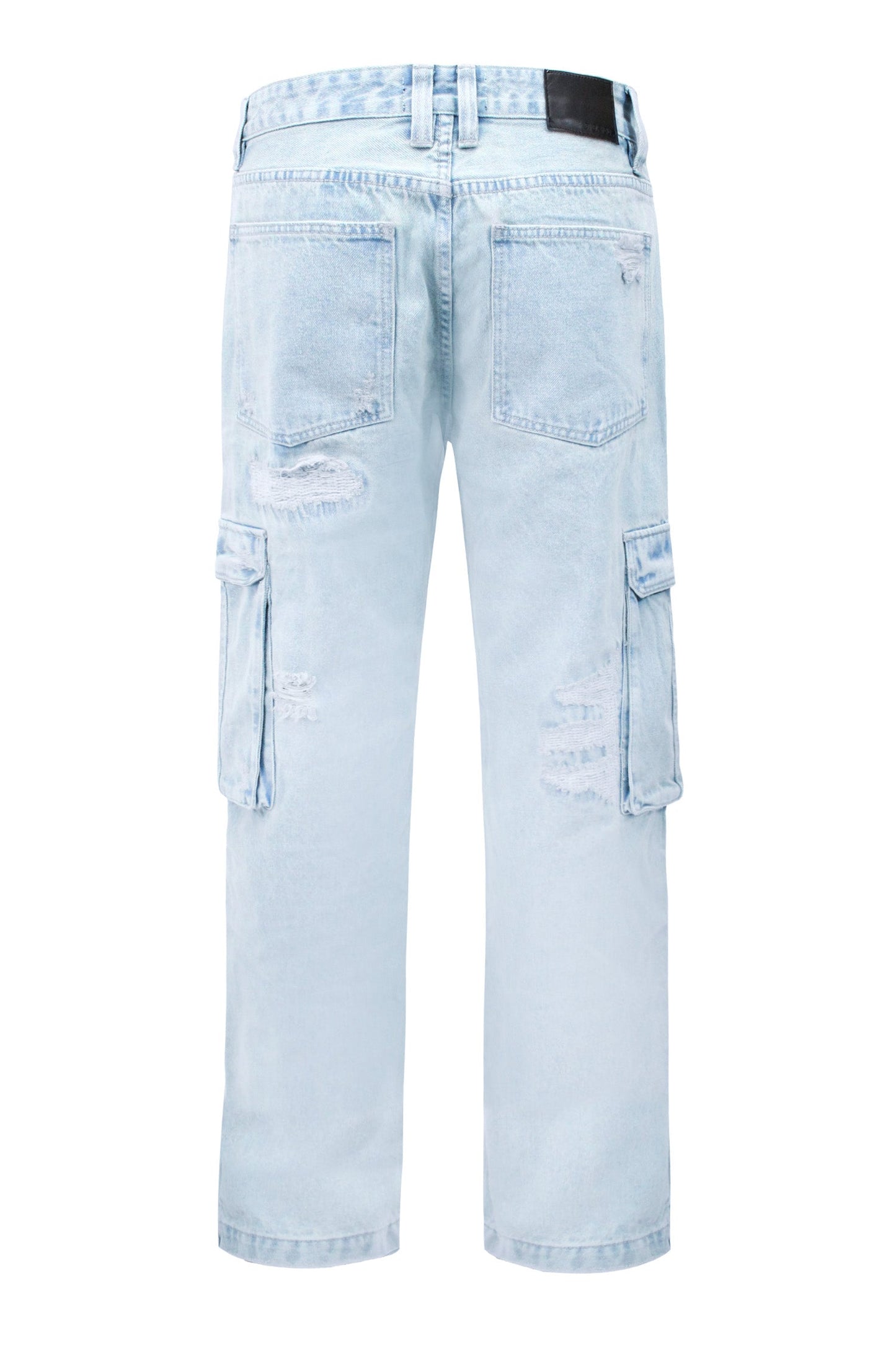 Men's Baggy Fit Cargo Denim Jeans