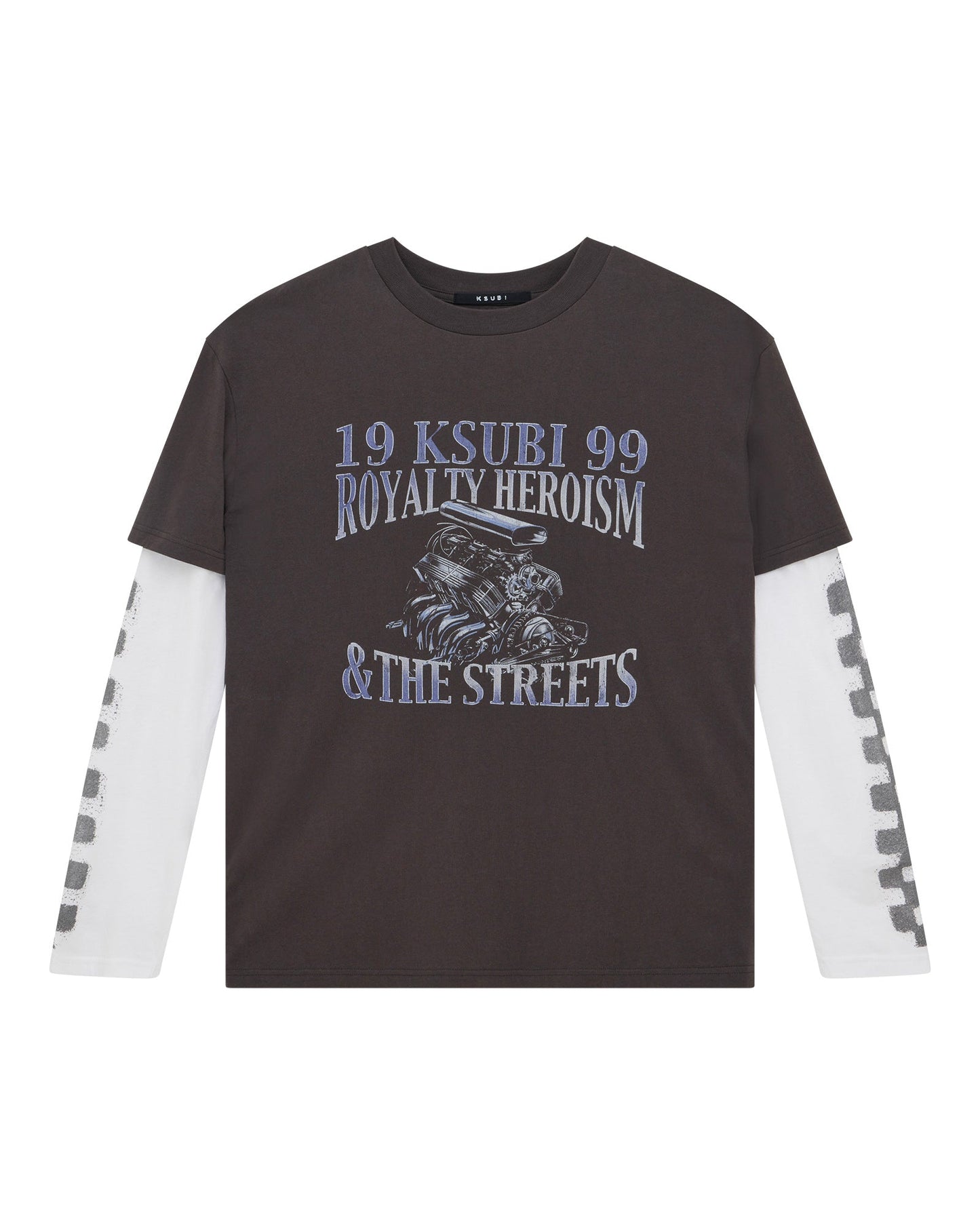 ENGINE LS LAYER TEE FADED BLACK