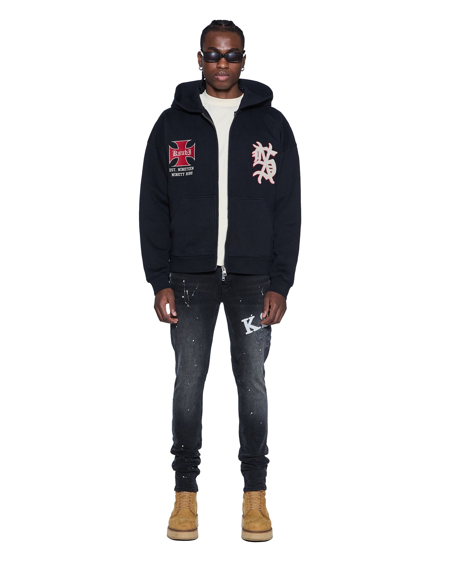 LEAGUE EKCESS ZIP HOODIE JET BLACK