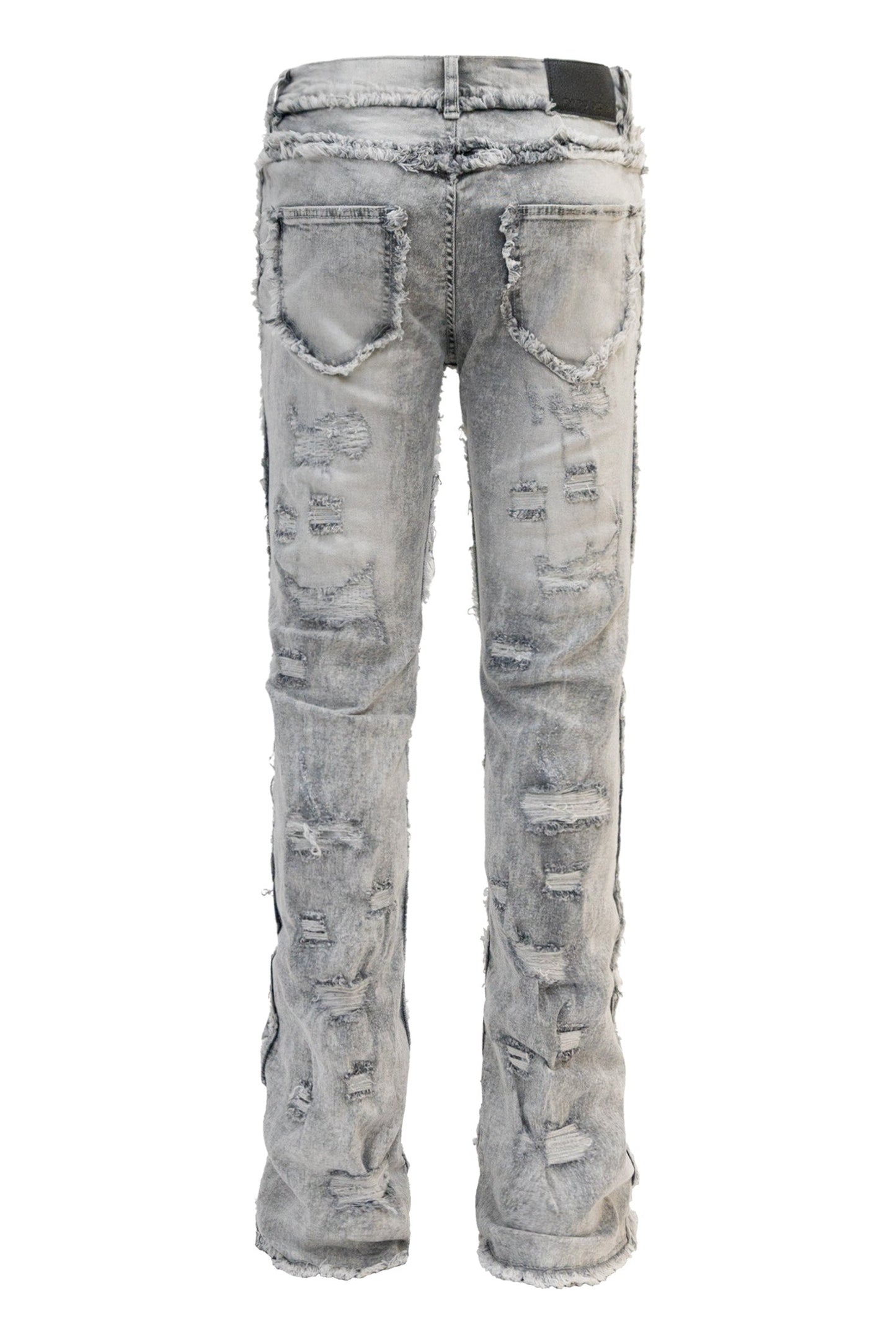 Men's No End Distressed Stacked Denim Jeans