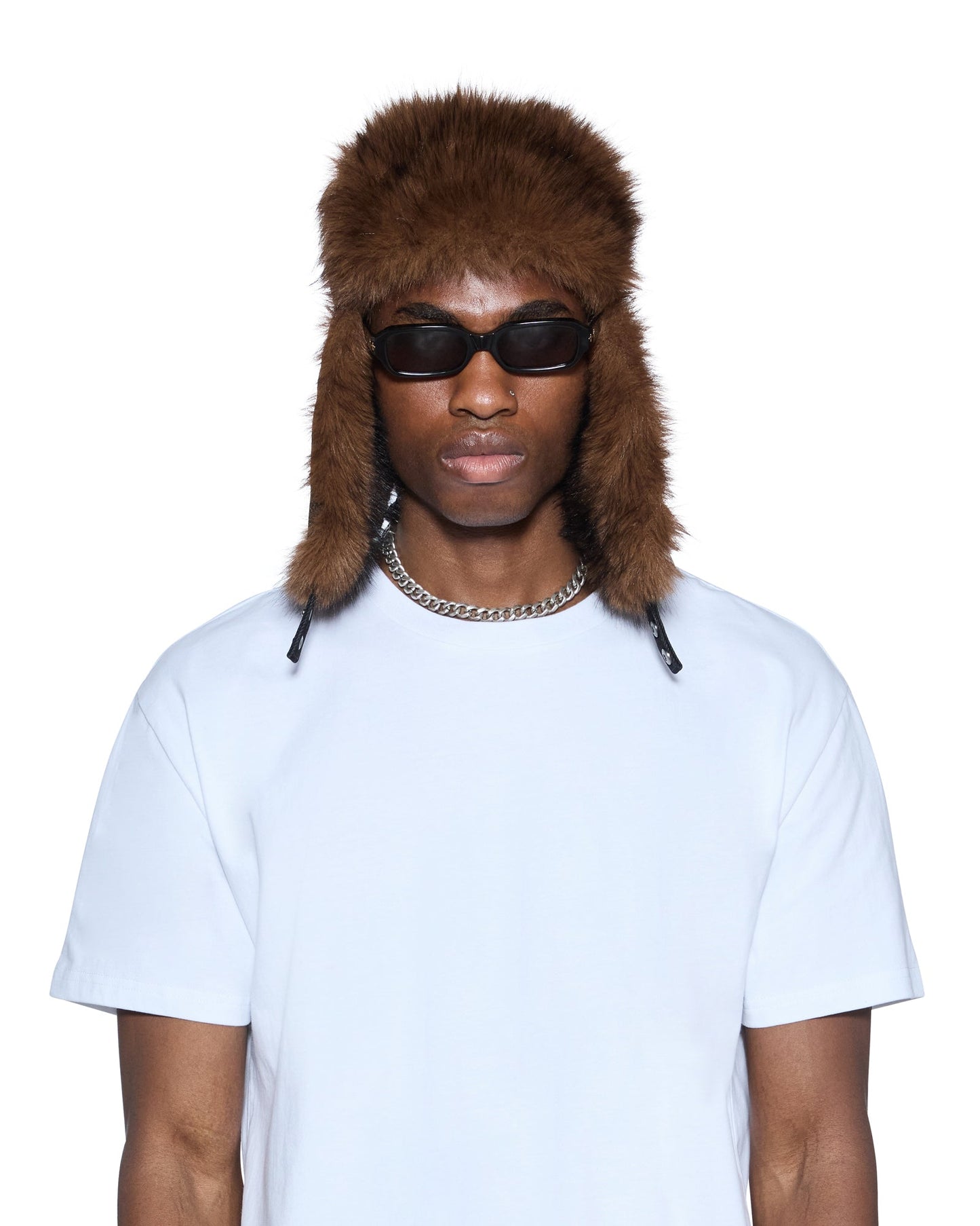 TRAPPER HAT FLOCKED BLACK