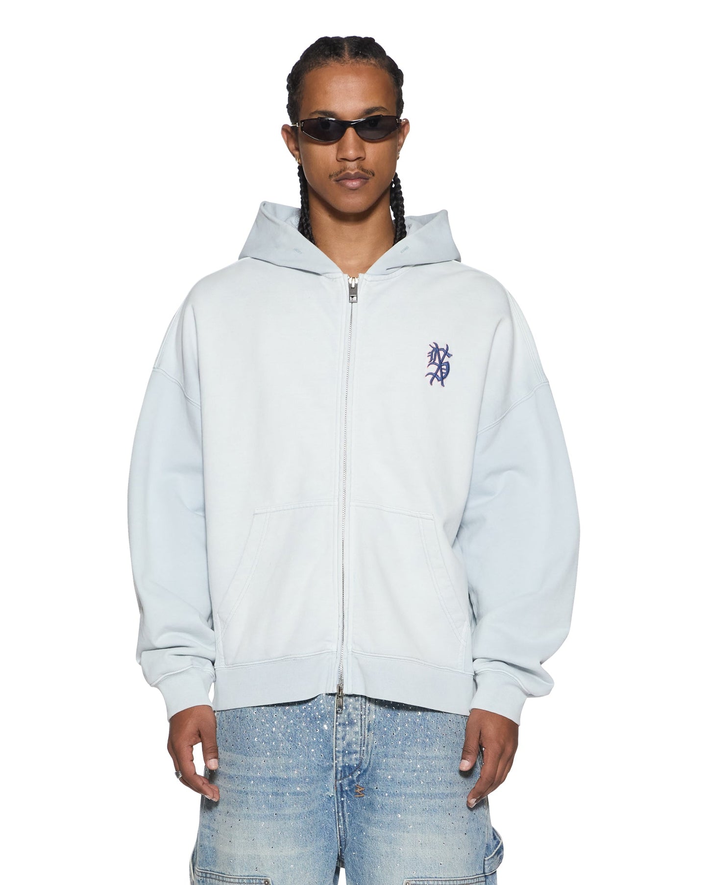 EFFECT EKCESS ZIP HOODIE ICE MIST