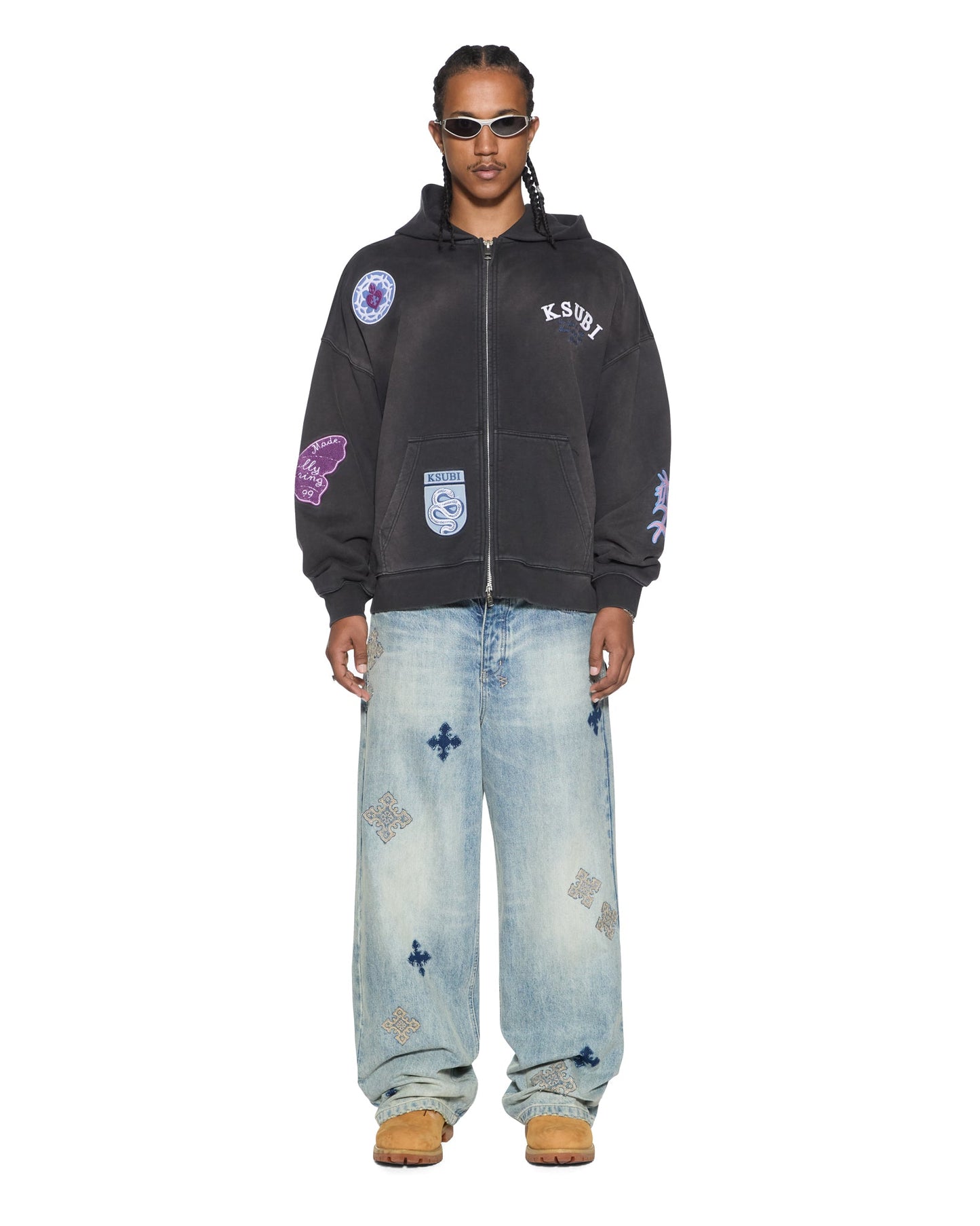GENESIS EKCESS ZIP HOODIE CHARCOAL FADE