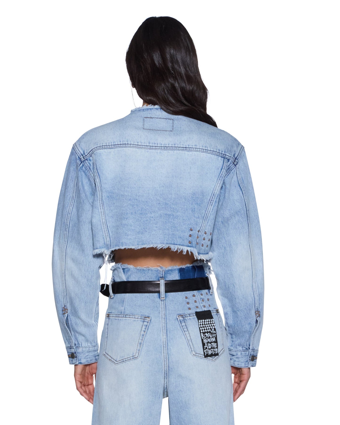 TORN OFF CROP TRUCKER VAPOUR