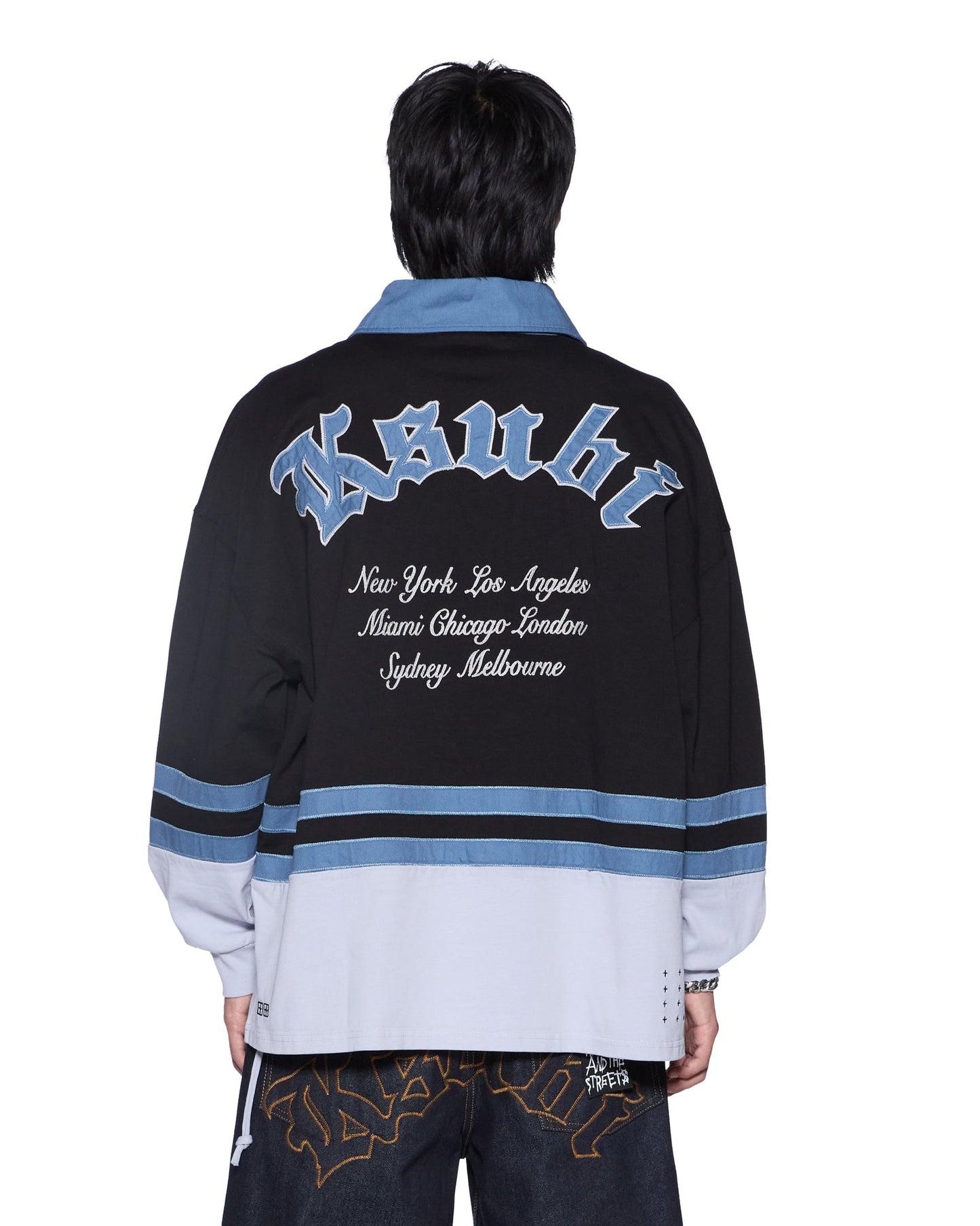 IDOL LS RUGBY FADED BLACK