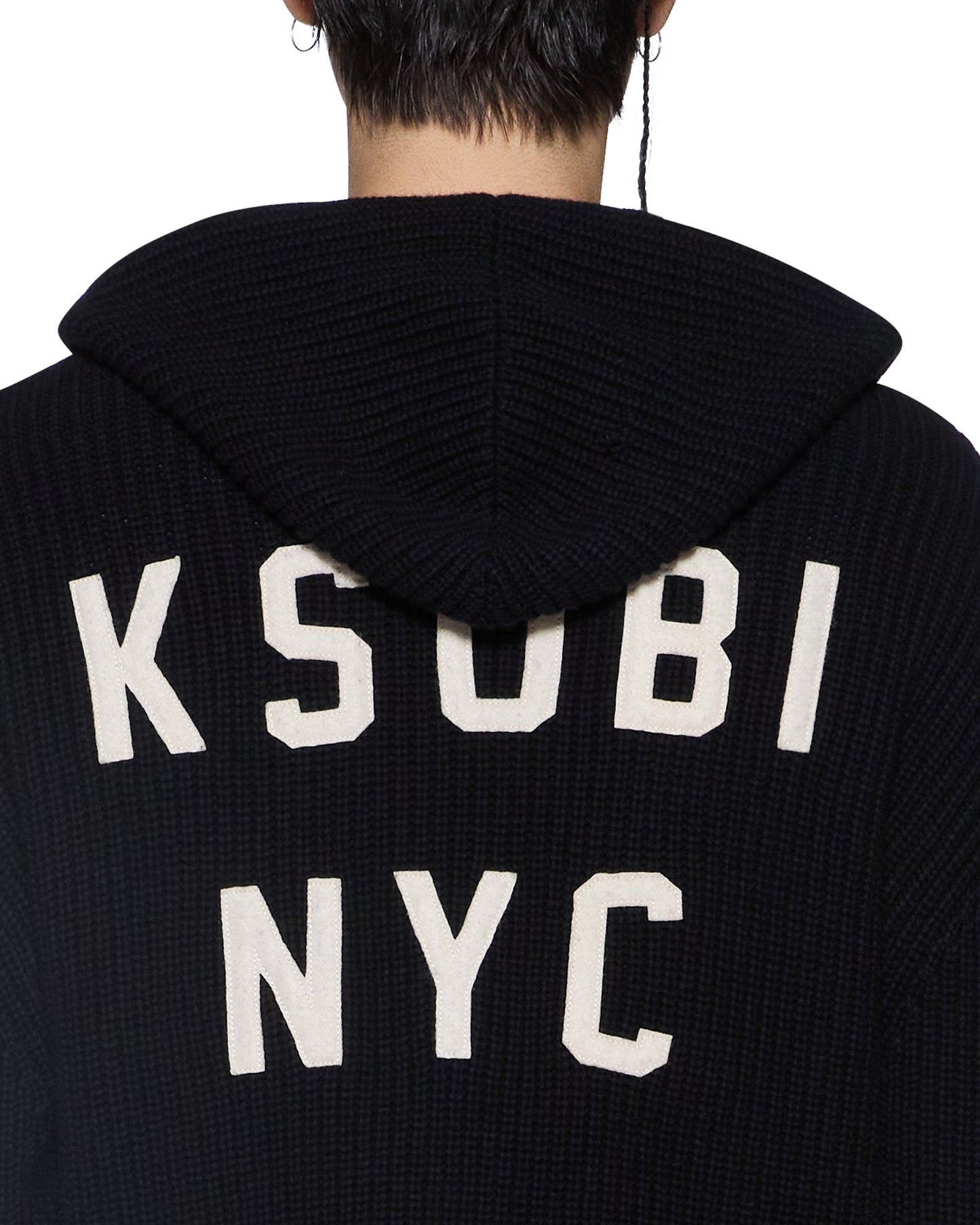 BOXER ZIP KNIT HOODIE MIDNIGHT