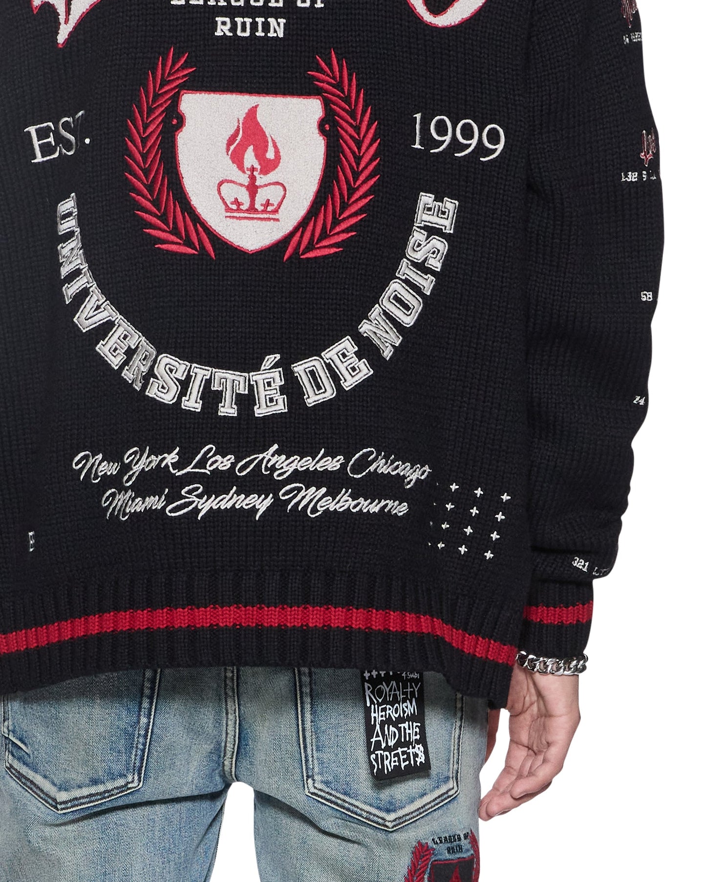LEAGUE CARDIGAN BLACK
