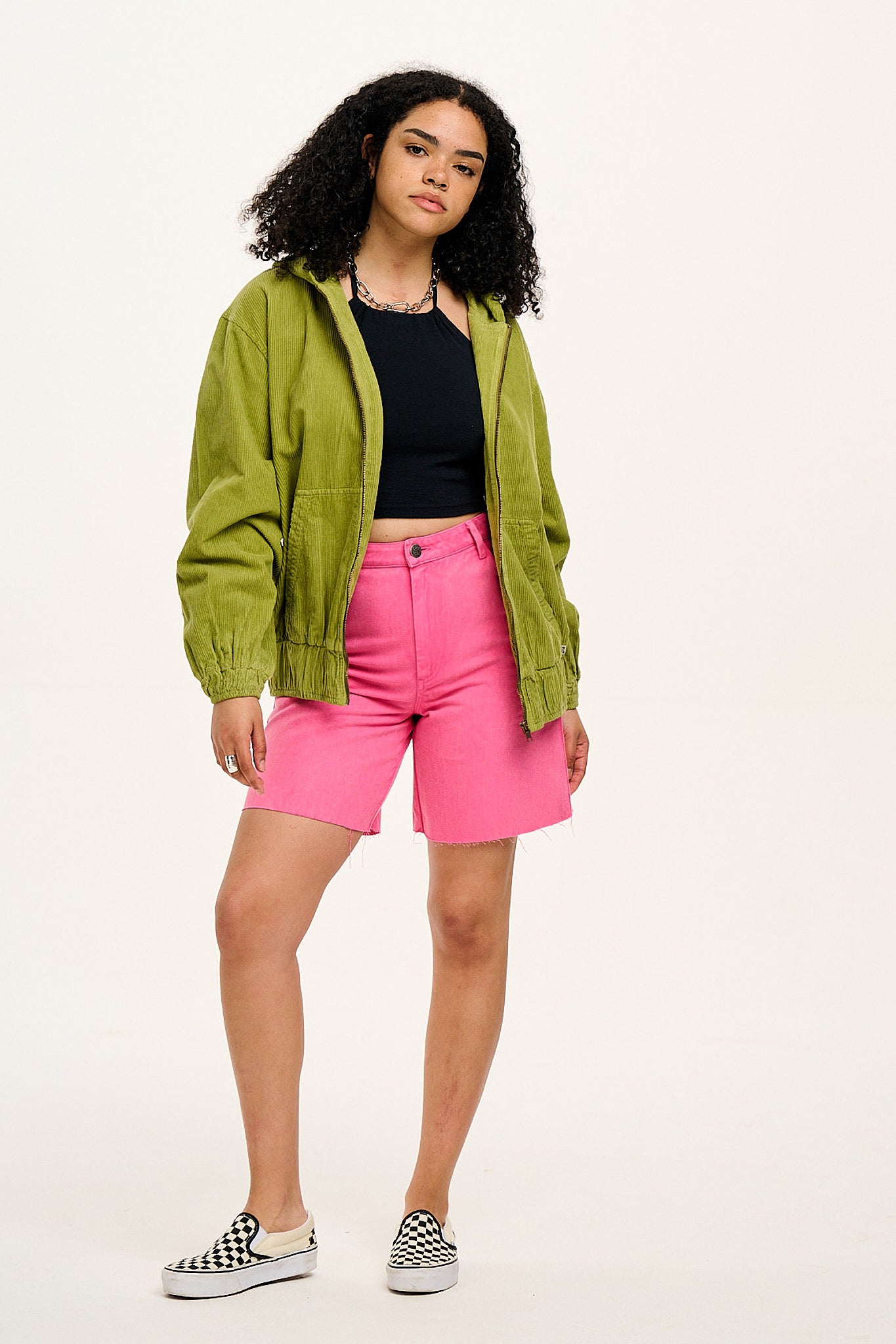 Parker - Denim Shorts in Pink Wash