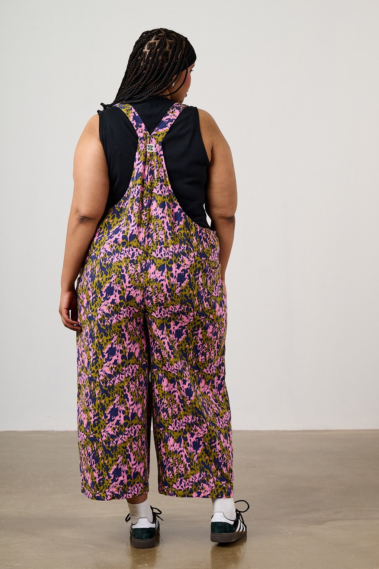 Rudy - Cotton Dungarees in Animal Wild Expression Print