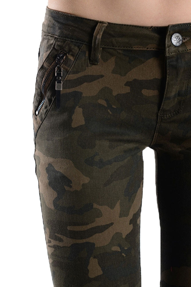 Women's Camo Print Skinny Jeans