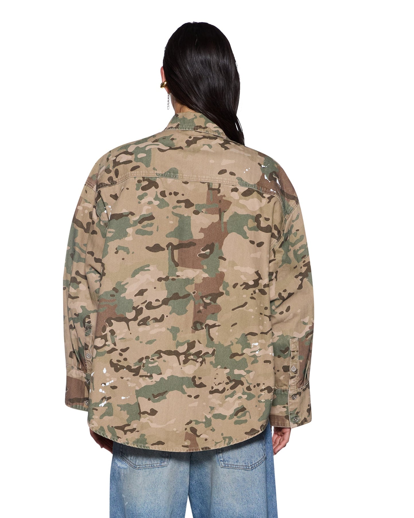 ASTRA CARGO LS SHIRT WOODLAND CAMO