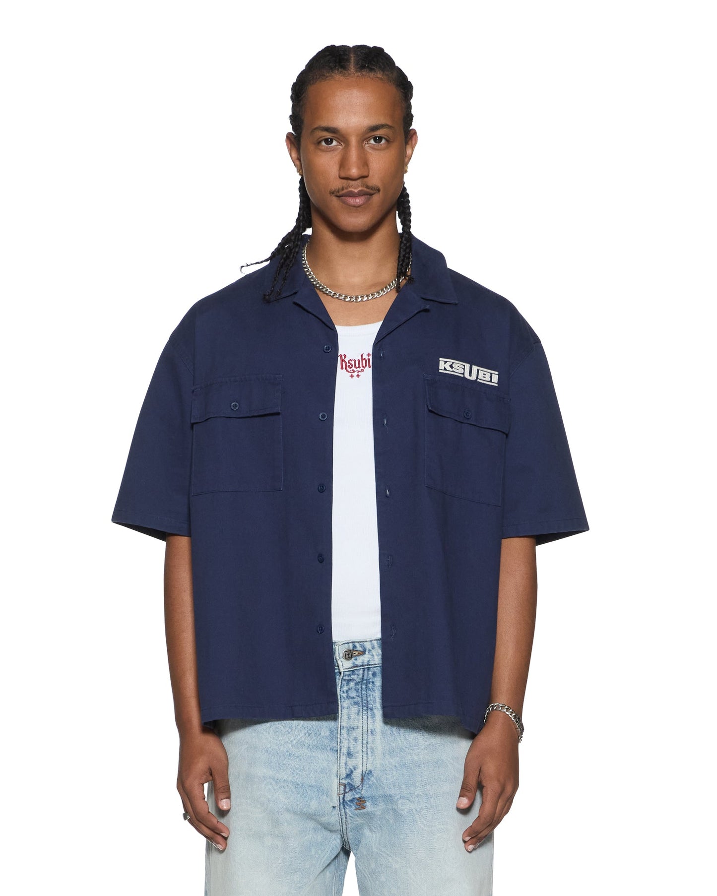 ZOOM BOILER SS SHIRT NAVY