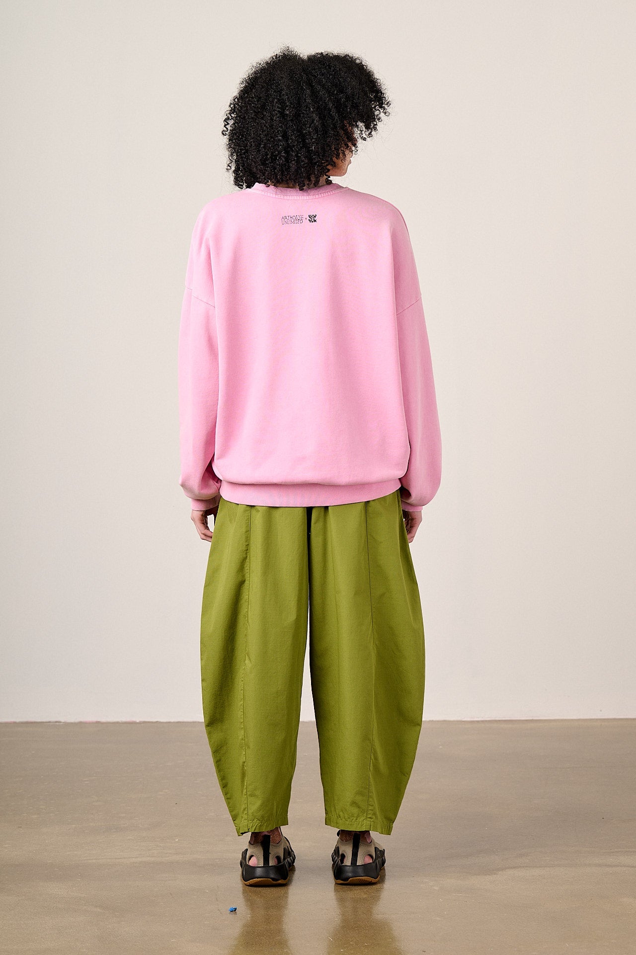 L.E Sutton - Cotton Jersey Oversized Sweatshirt in Arthouse & Yak: Girash Print