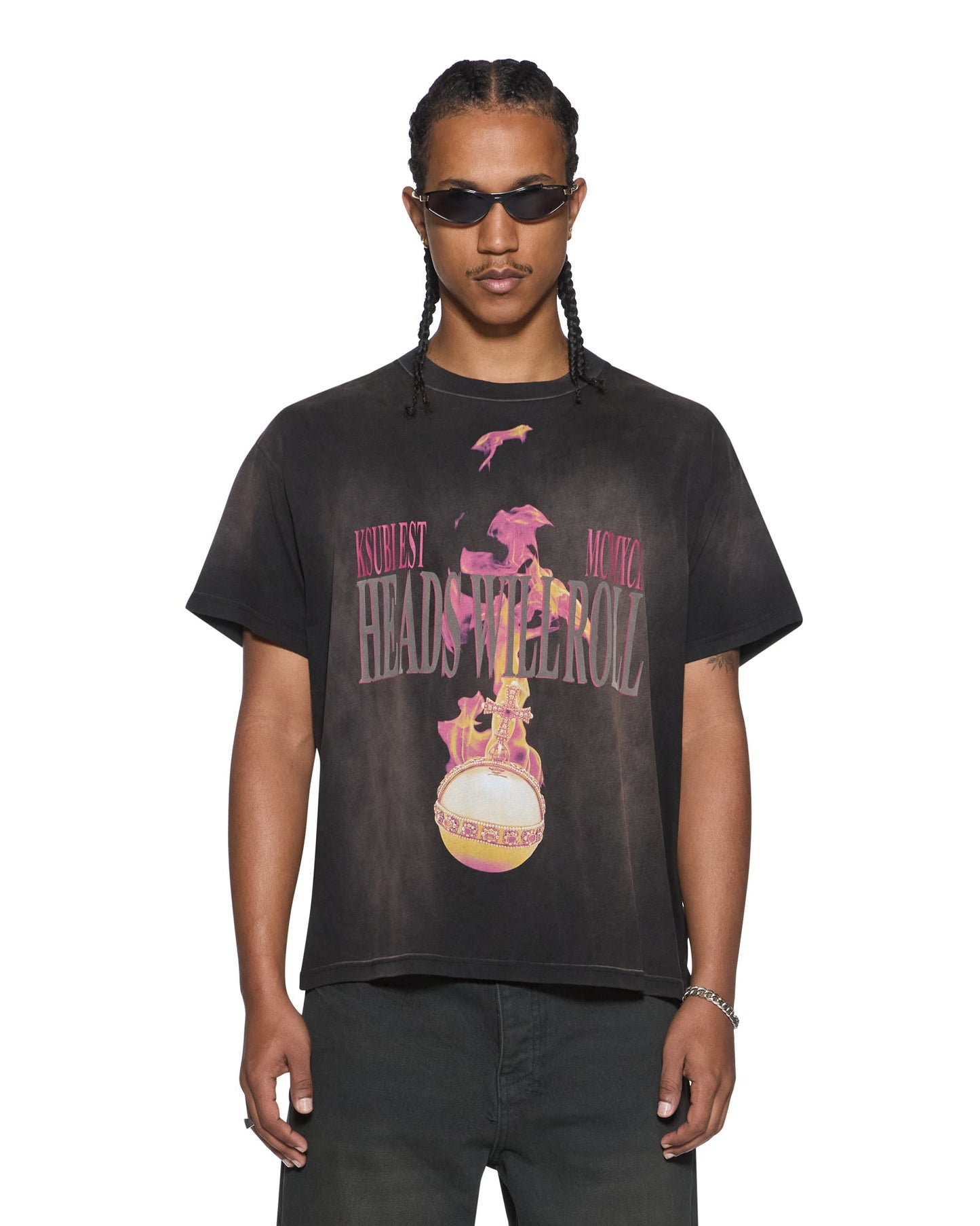 H.W.R SID SS TEE SUNBLEACH BLACK