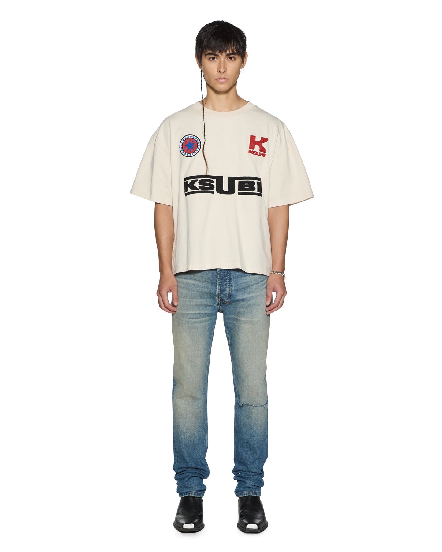 ZOOM HALEN SS TEE ECRU