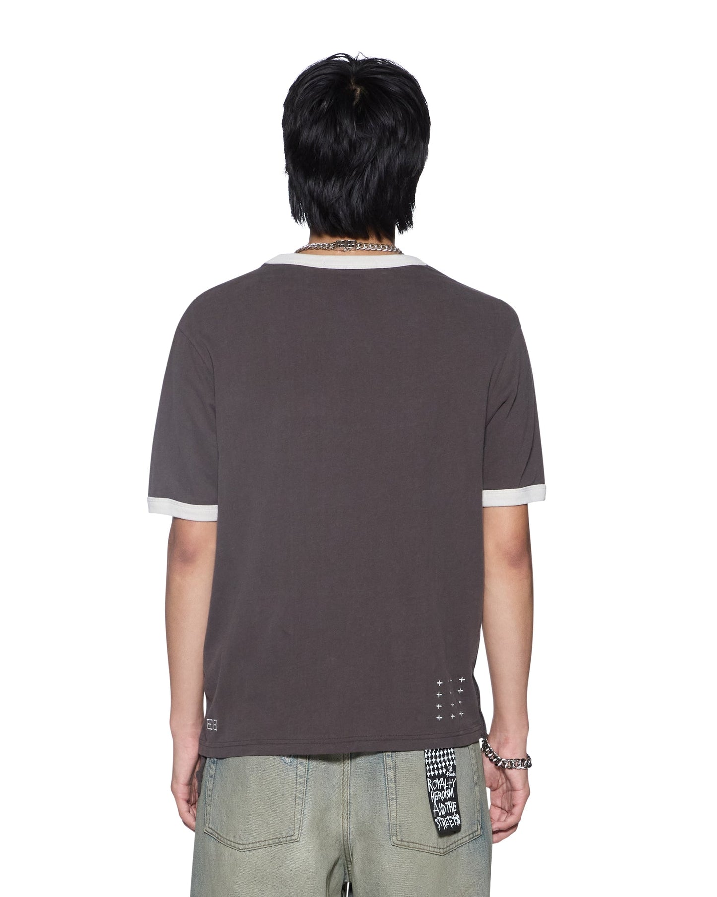 HOLIDAY RINGER SS TEE FADED BLACK