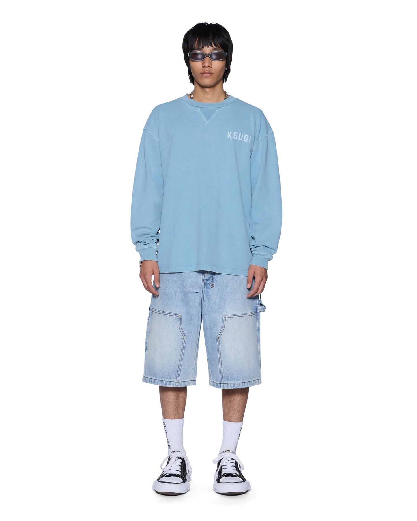 K-LOCK EKCESS LS TEE SUMMER BLUE