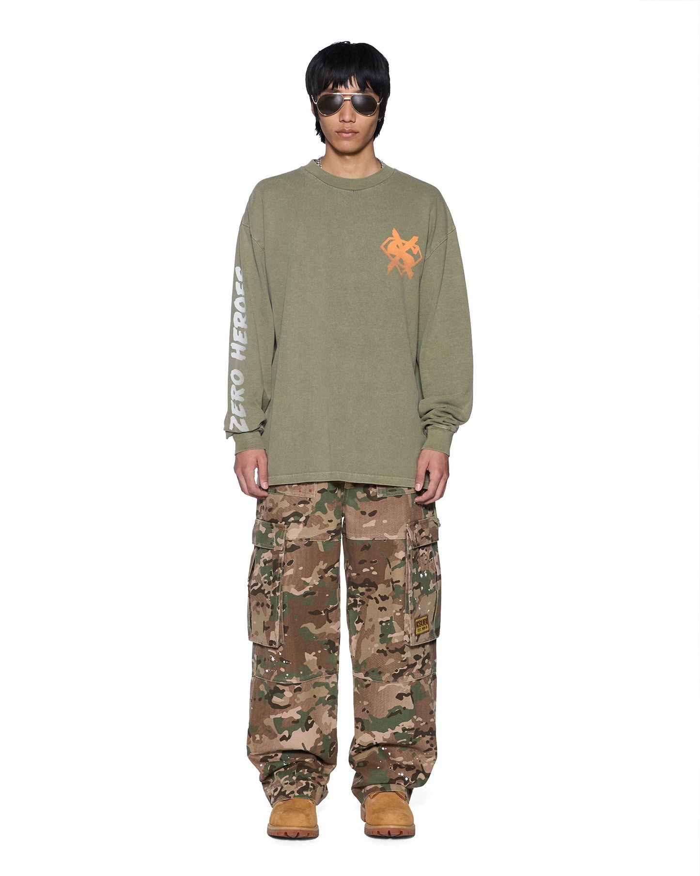 ZERO HEROES LS TEE MILITANT