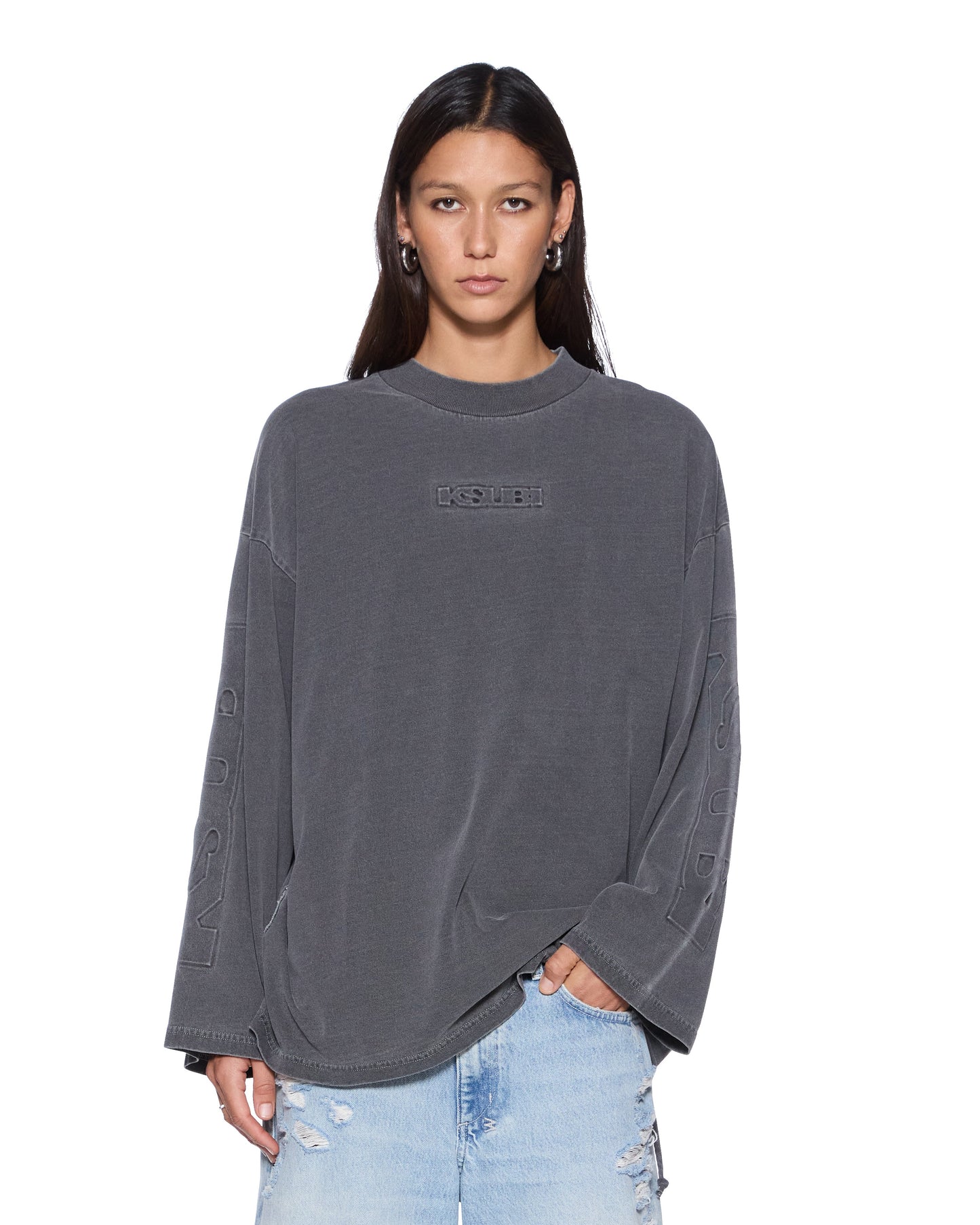 SOTT ALTAR BOYFRIEND LS TEE CHARCOAL
