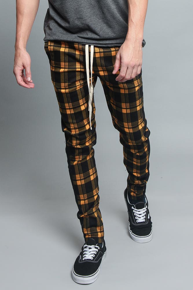 Plaid Track Pants