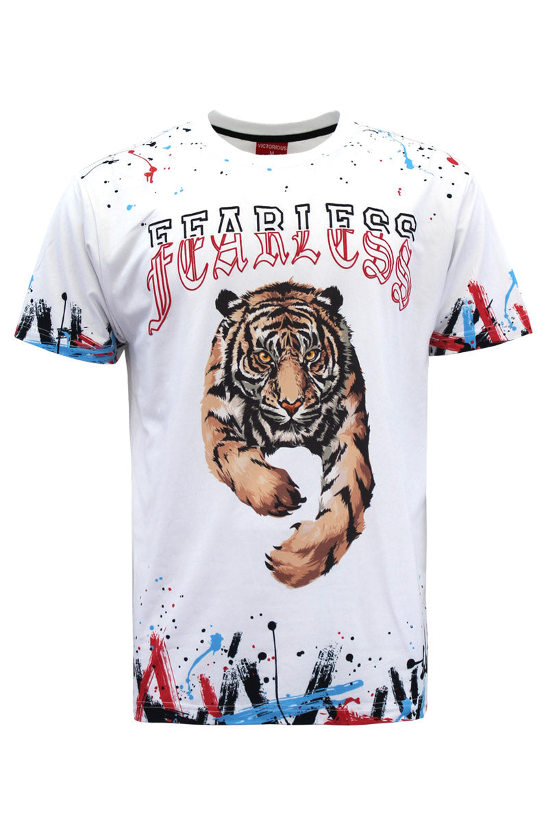 Fearless Tiger Graffiti T-Shirt