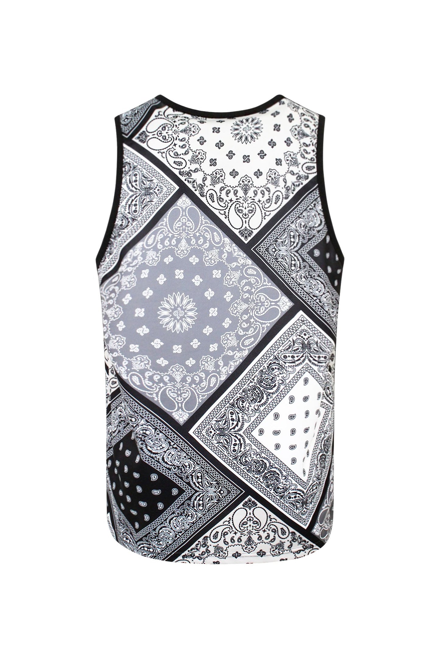 Men's Diagonal Bandana Mix Tank Top
