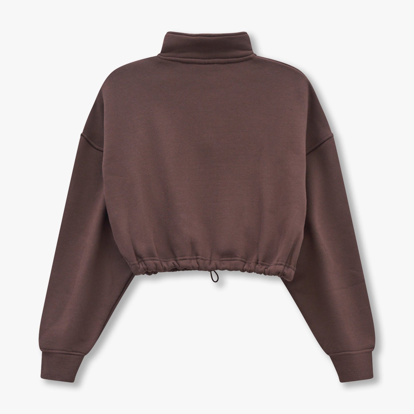 REWEAR Collective Cropped Sweatshirt - Slate Brown