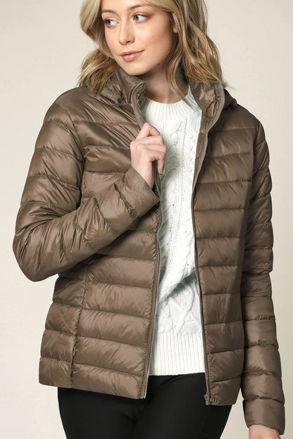 Women's Essential Ultra Light Weight Packable Down Jacket