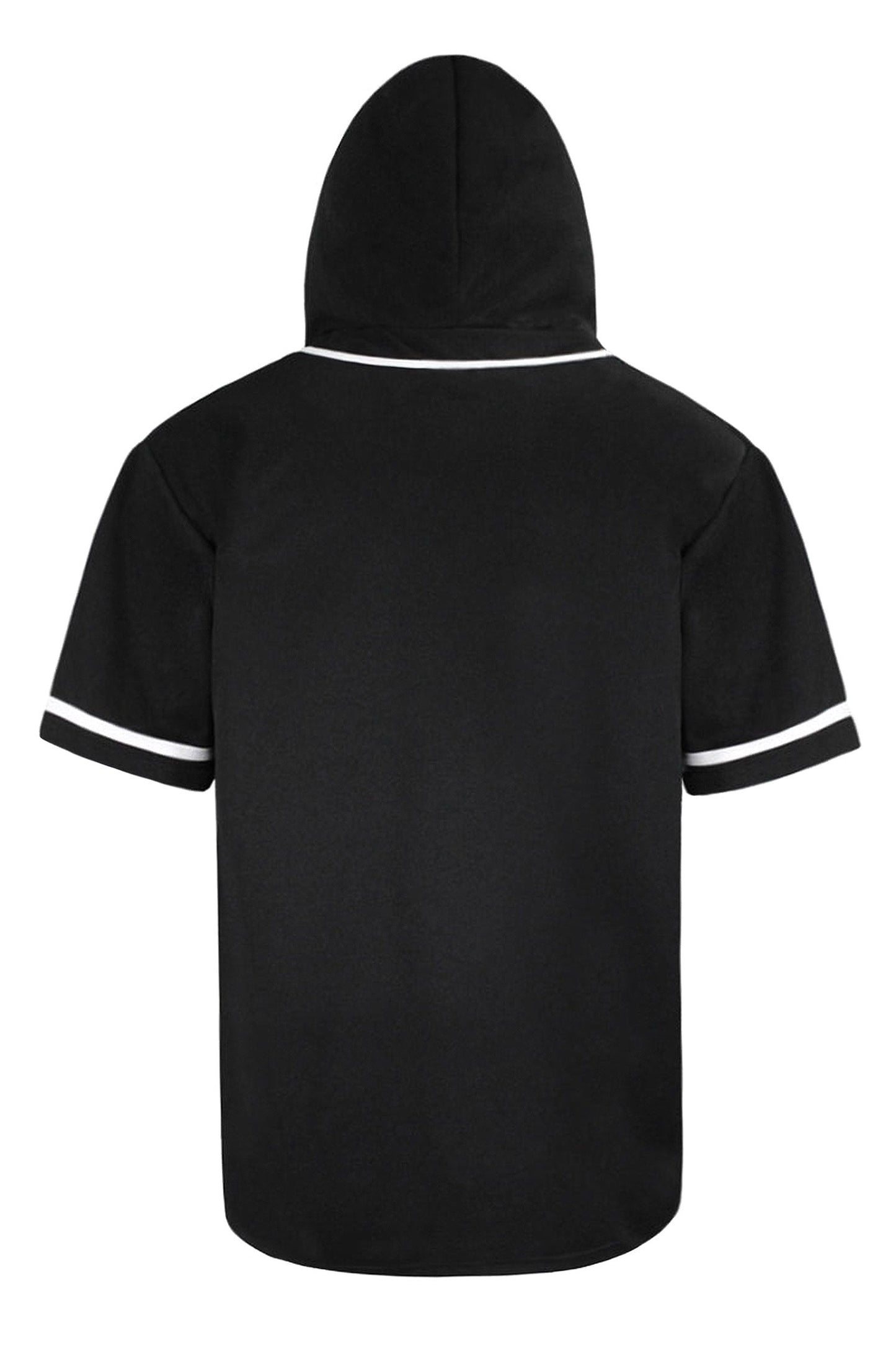 Men's Essential Hooded Baseball Short Sleeve Jersey