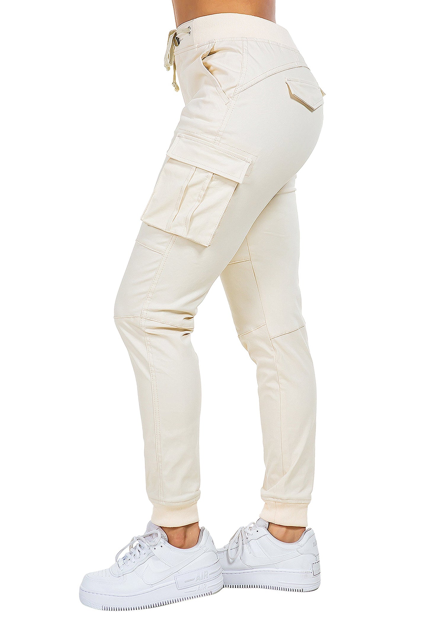 Women's Essential Colored Cargo Joggers