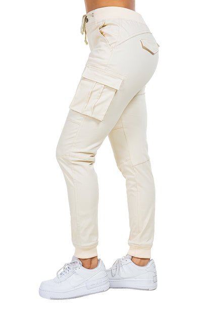 Women's Essential Colored Cargo Joggers