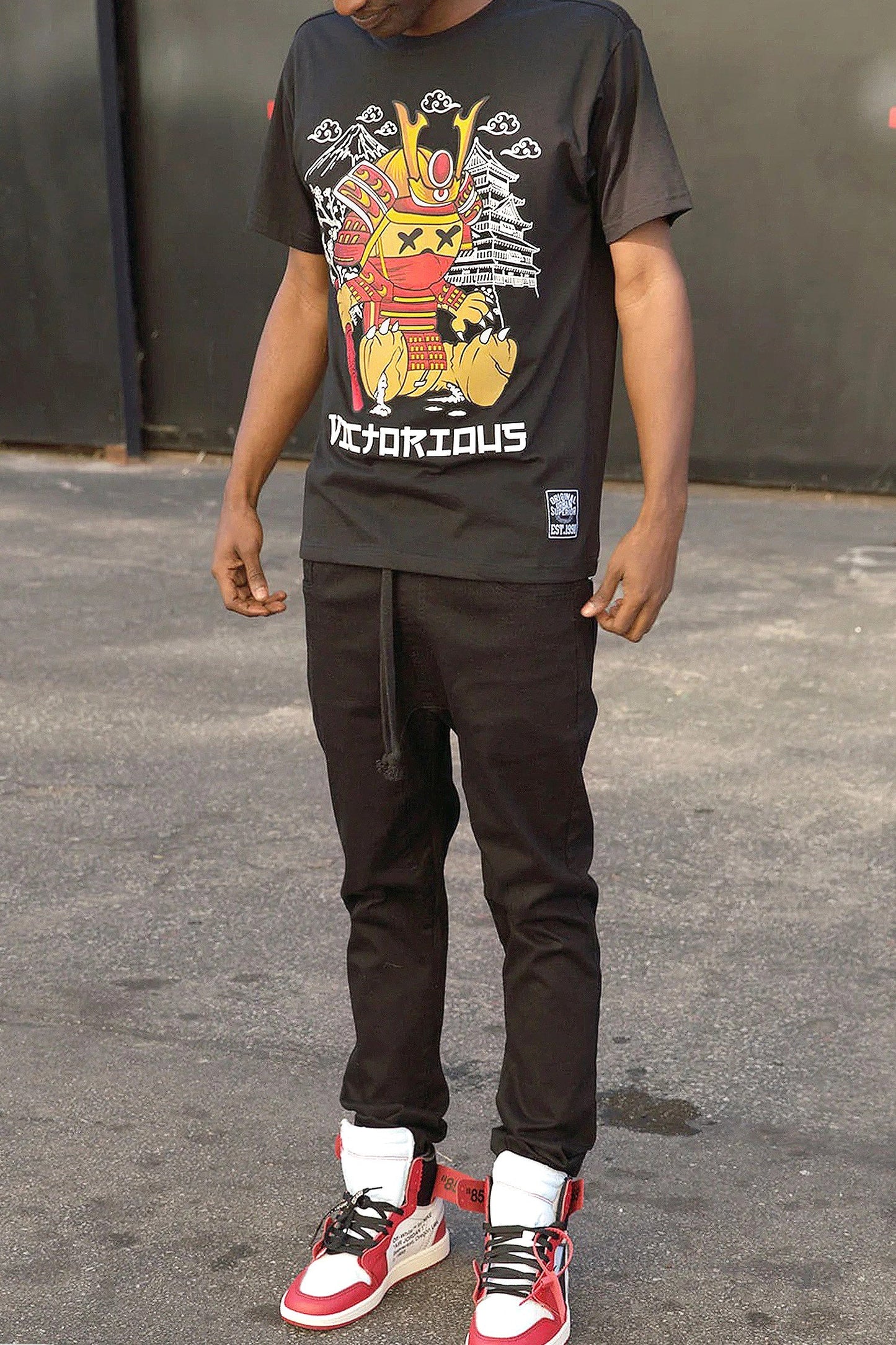 Men's Samurai Bear Graphic T-Shirt