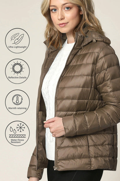 Women's Essential Ultra Light Weight Packable Down Jacket