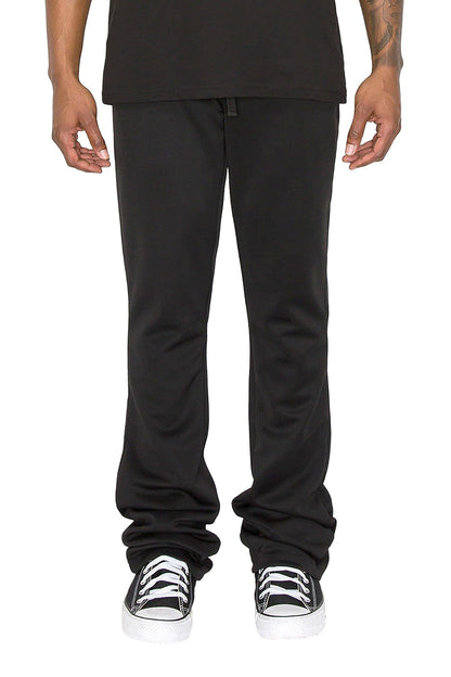 Men's Essential Solid Flare Stacked Track Pants