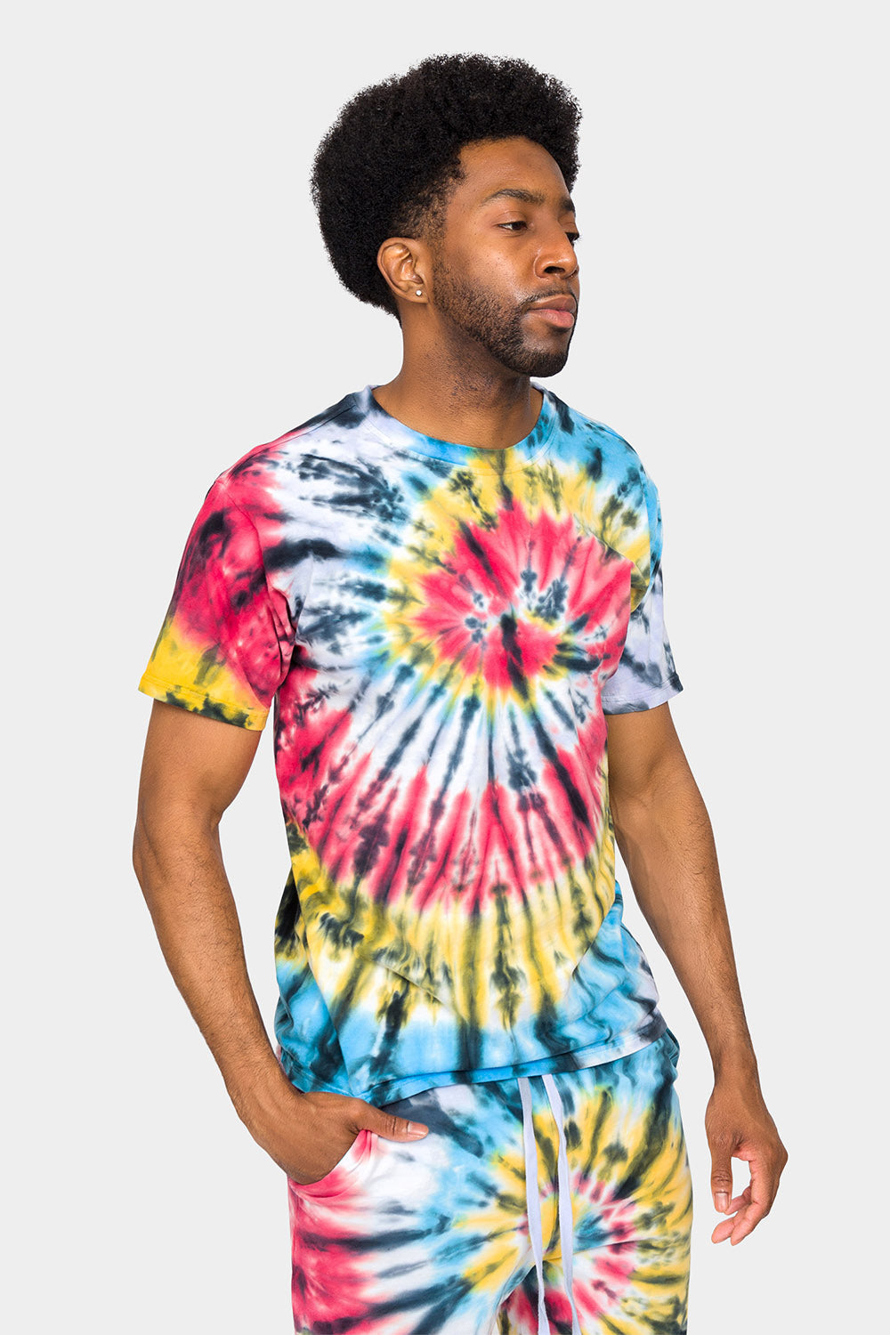 Swirl Tie Dye Cotton Shirt