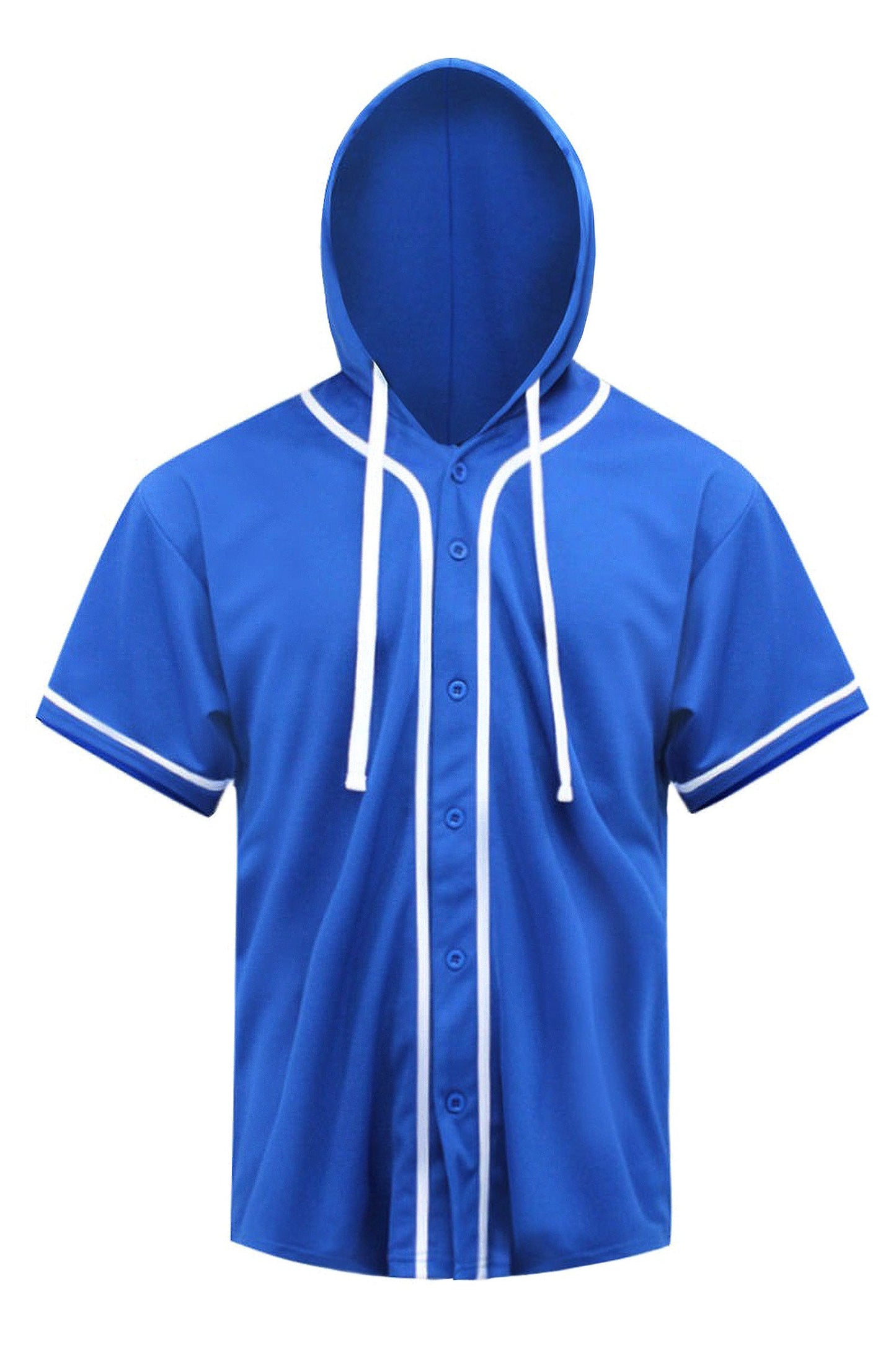 Men's Essential Hooded Baseball Short Sleeve Jersey