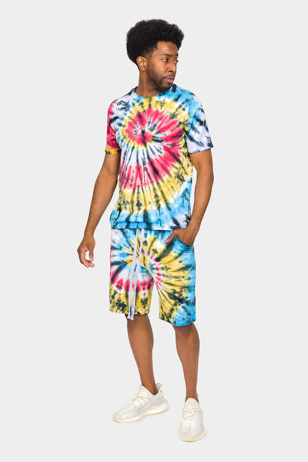 Swirl Tie Dye Cotton Shirt