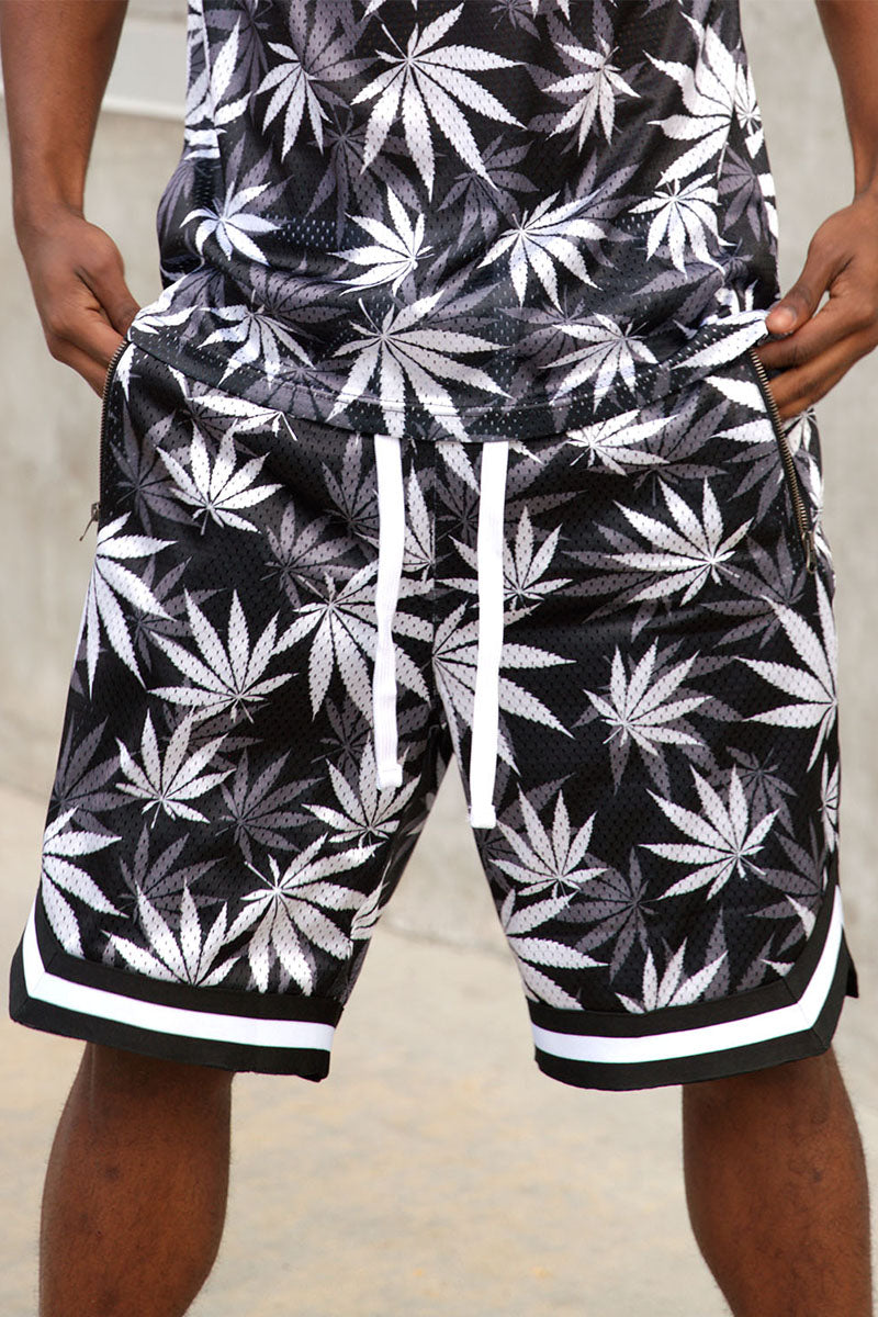 Air Mesh Leaf Basketball Shorts