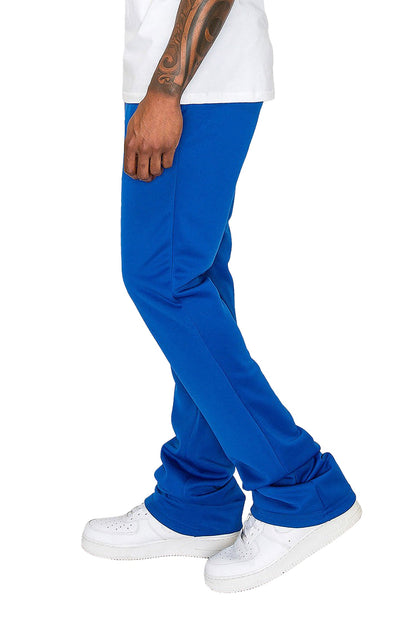 Men's Essential Solid Flare Stacked Track Pants