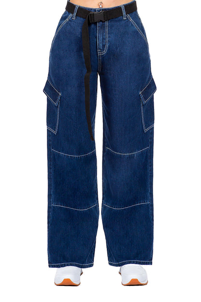 Women's Essential High Rise Carpenter Wide Leg Jeans