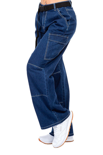 Women's Essential High Rise Carpenter Wide Leg Jeans