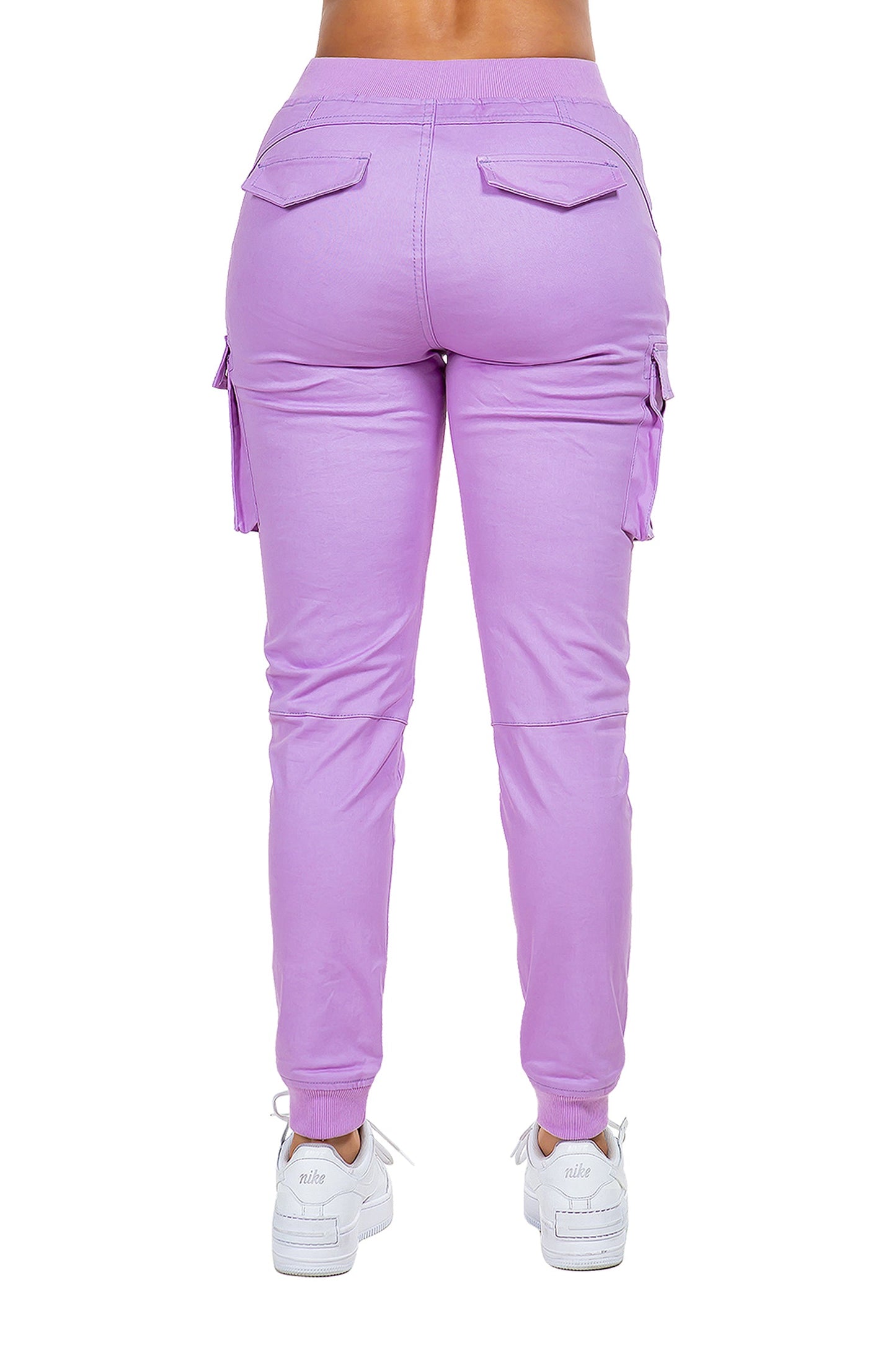 Women's Essential Colored Cargo Joggers