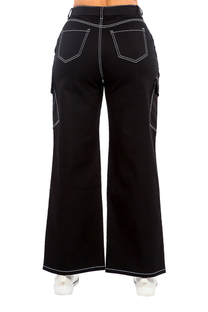 Women's Essential High Rise Carpenter Wide Leg Jeans