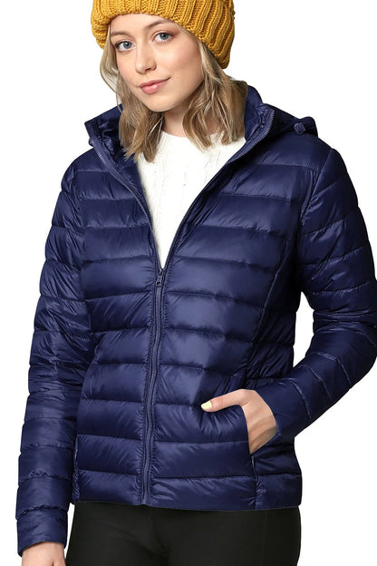 Women's Essential Ultra Light Weight Packable Down Jacket