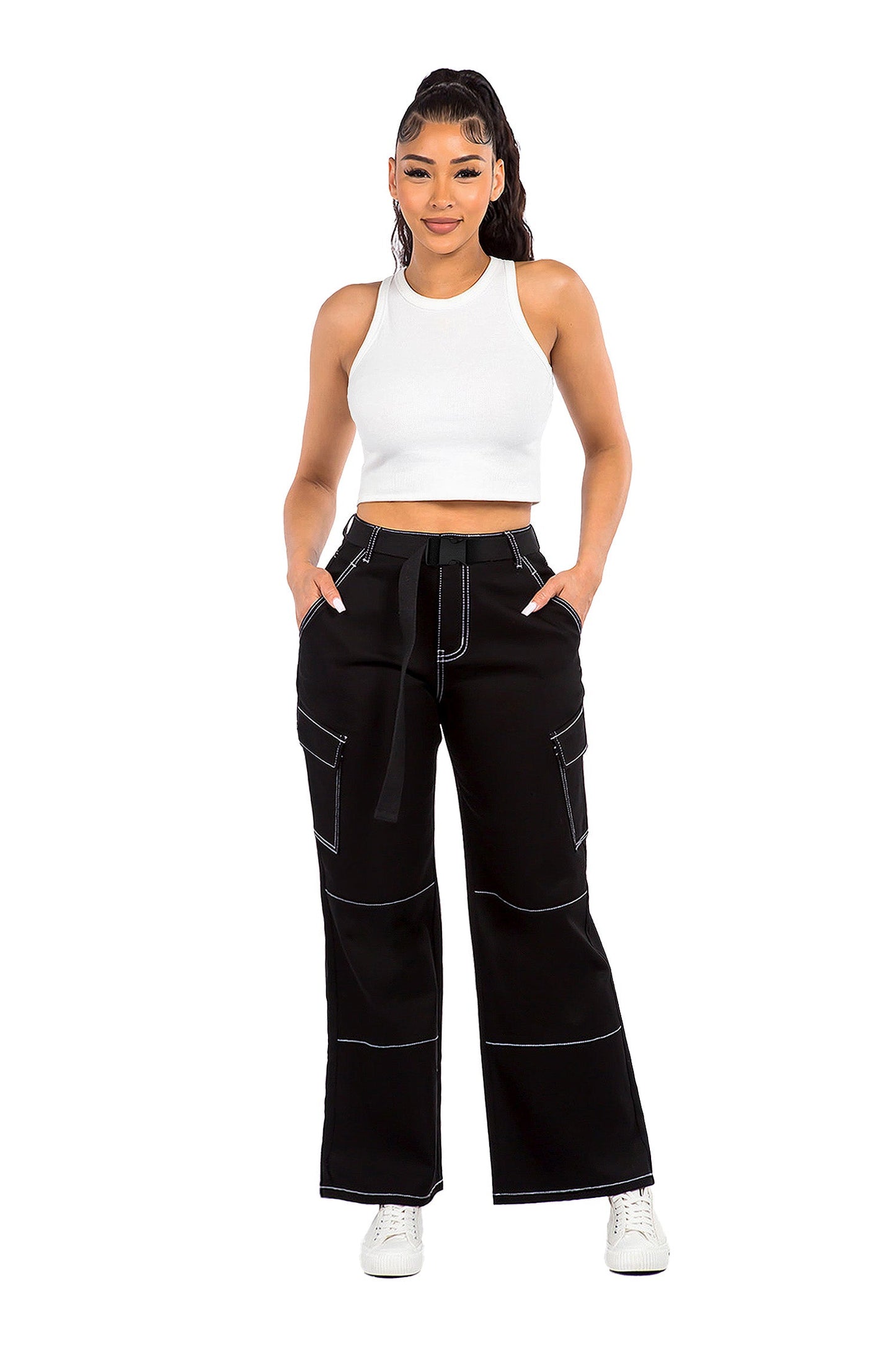 Women's Essential High Rise Carpenter Wide Leg Jeans