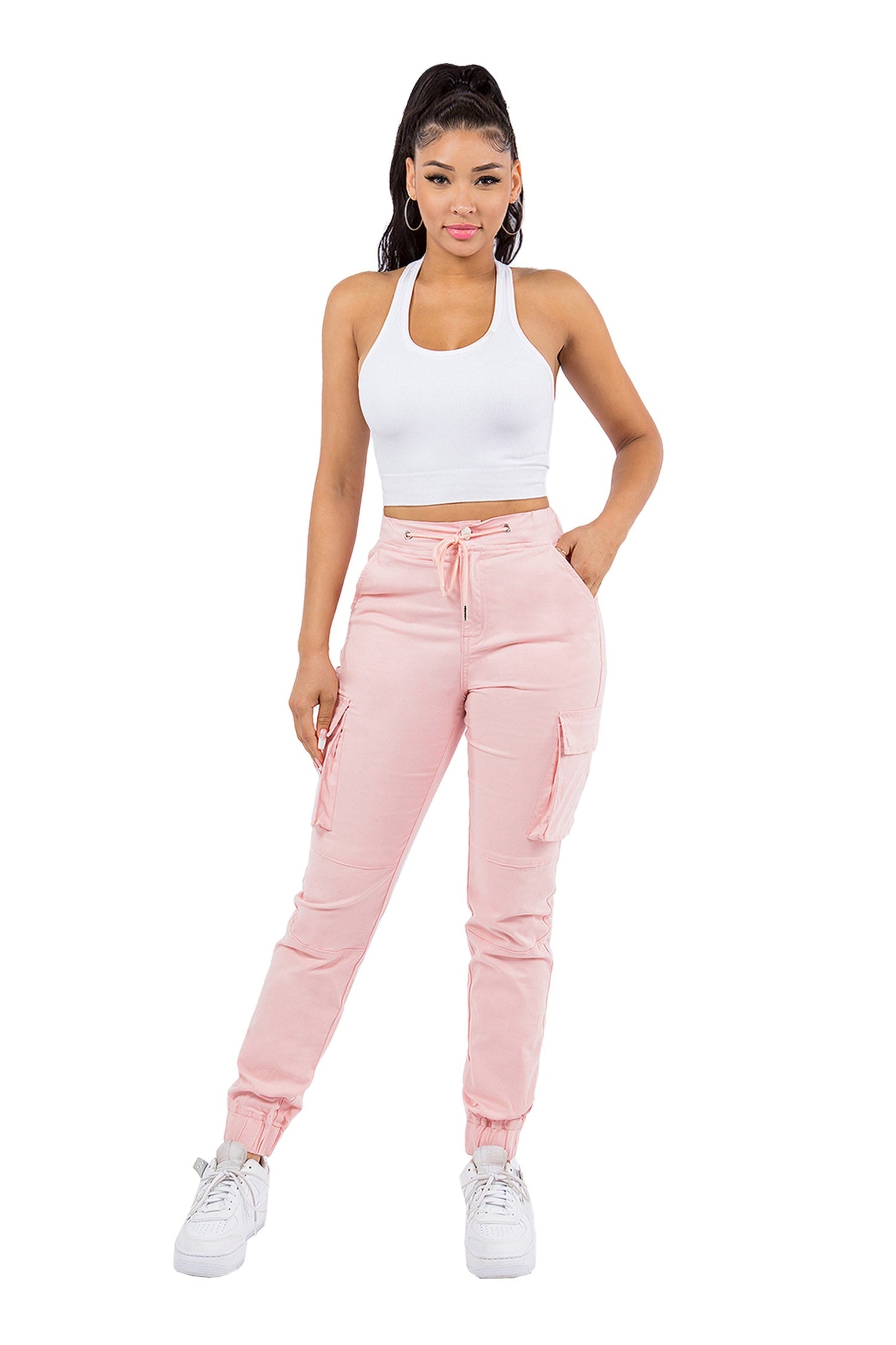 Women's Essential High Rise Cargo Joggers