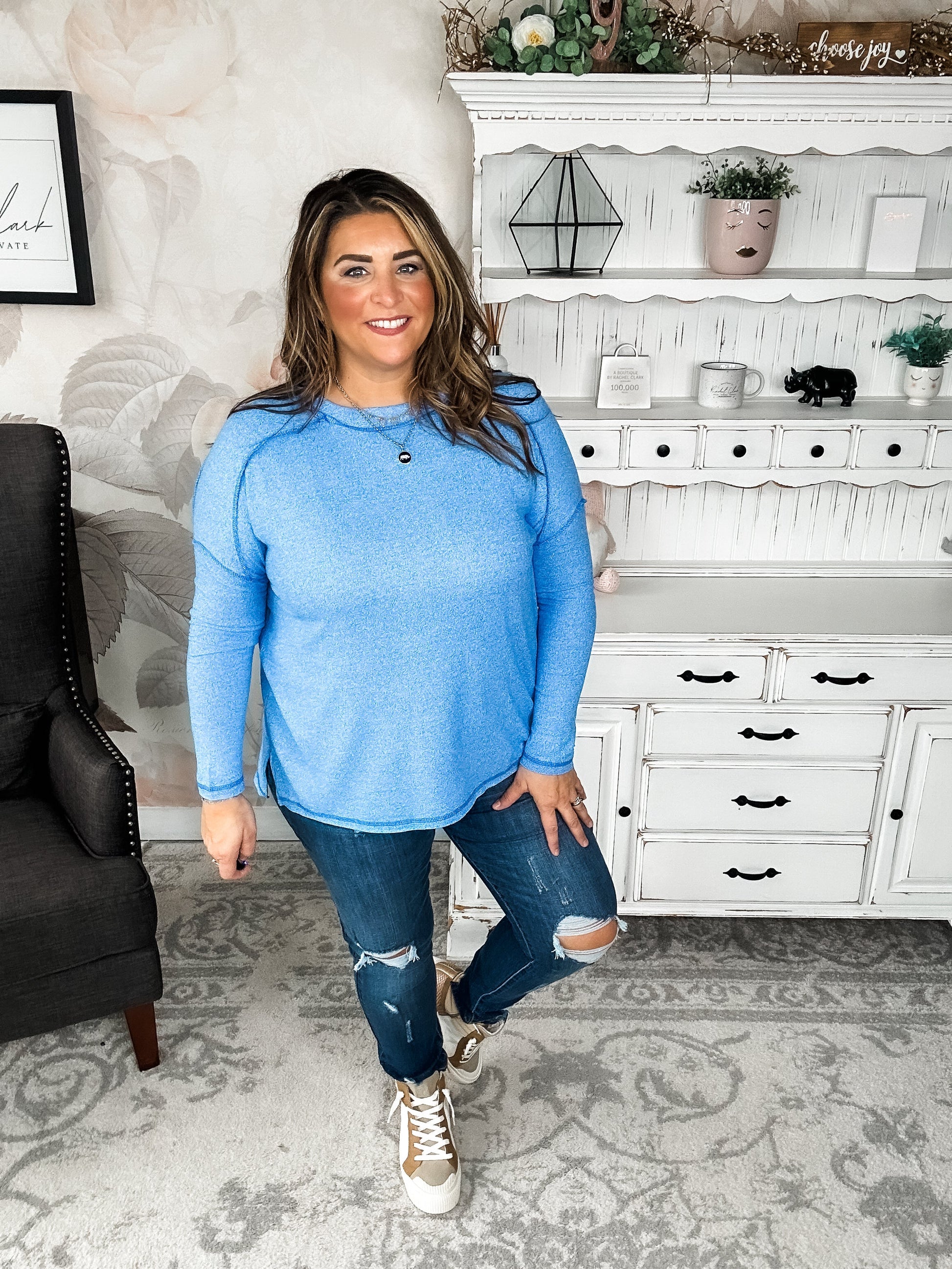 Midnight Mover Pullover - Ocean Blue